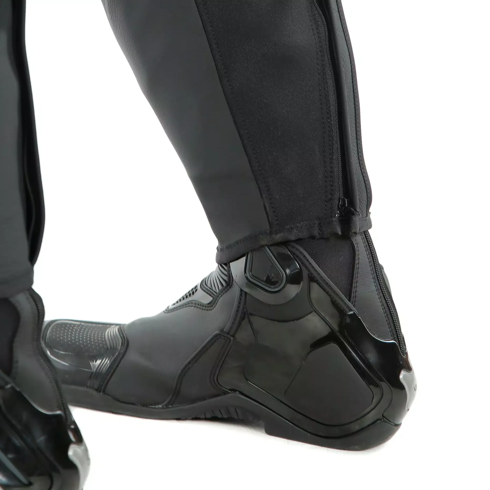 PONY 3 PANTALONES DE CUERO PERFORADO MOTO HOMBRE
