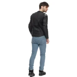 RACING 5 - CHAQUETA DE MOTO DE CUERO HOMBRE - TALLA SHORT/TALL (S/T)