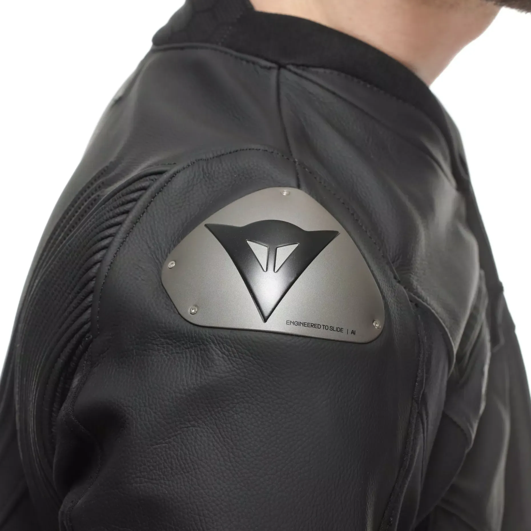RACING 5 - CHAQUETA DE MOTO DE CUERO HOMBRE - TALLA SHORT/TALL (S/T)