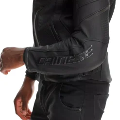 RACING 5 - CHAQUETA DE MOTO DE CUERO PERFORADA HOMBRE - TALLA SHORT/TALL (S/T)
