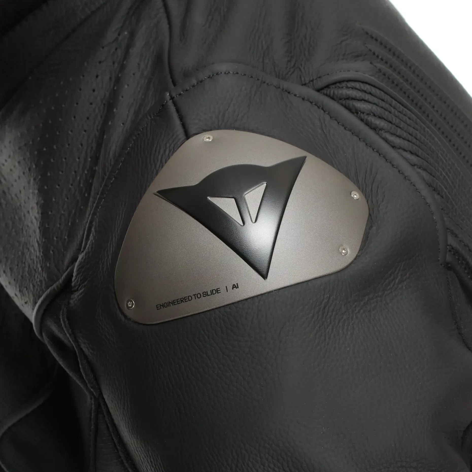 RACING 5 - CHAQUETA DE MOTO DE CUERO PERFORADA HOMBRE - TALLA SHORT/TALL (S/T)