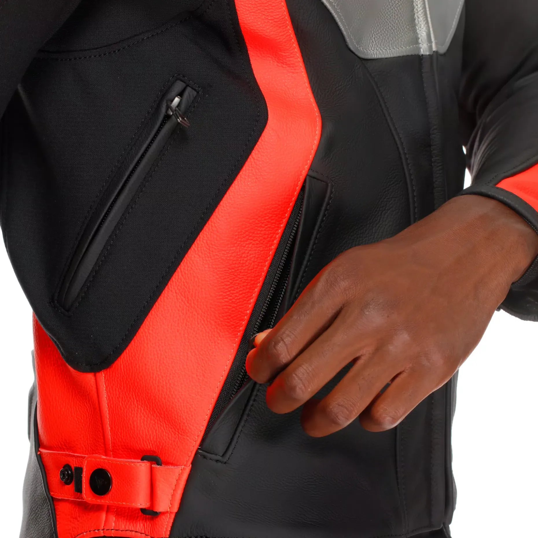 RACING 5 - CHAQUETA MOTO DE CUERO HOMBRE