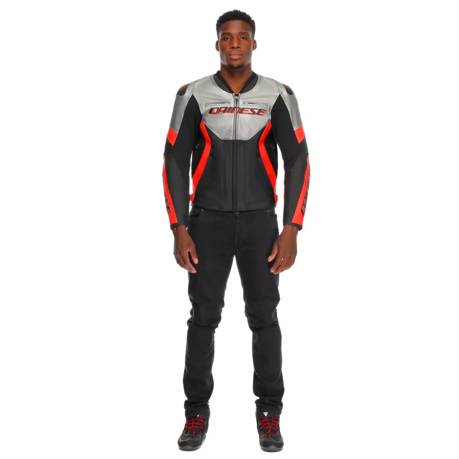 RACING 5 - CHAQUETA MOTO DE CUERO HOMBRE