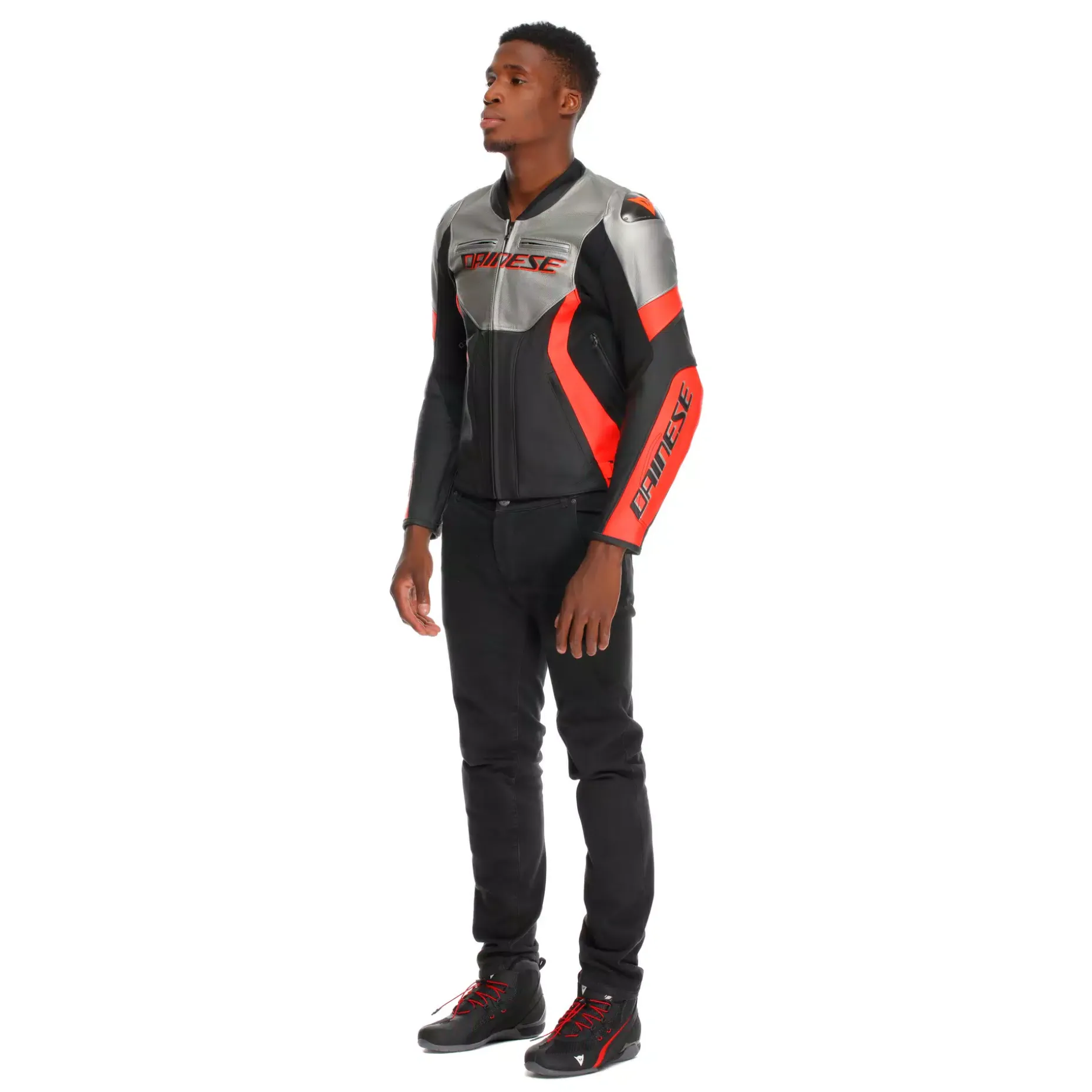 RACING 5 - CHAQUETA MOTO DE CUERO HOMBRE