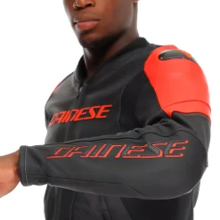 RACING 5 - CHAQUETA MOTO DE CUERO PERFORADA HOMBRE