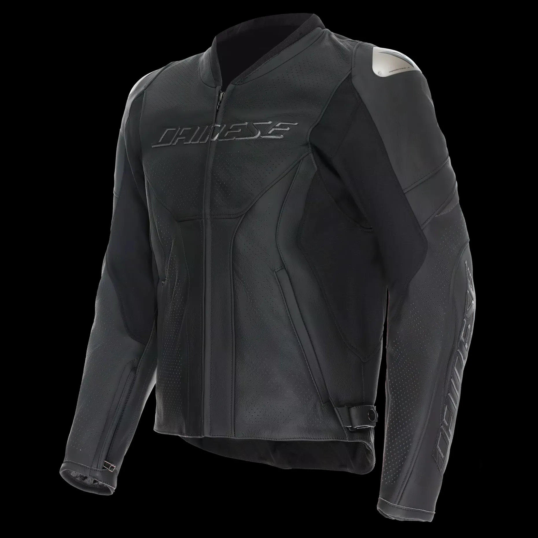 RACING 5 - CHAQUETA MOTO DE CUERO PERFORADA HOMBRE