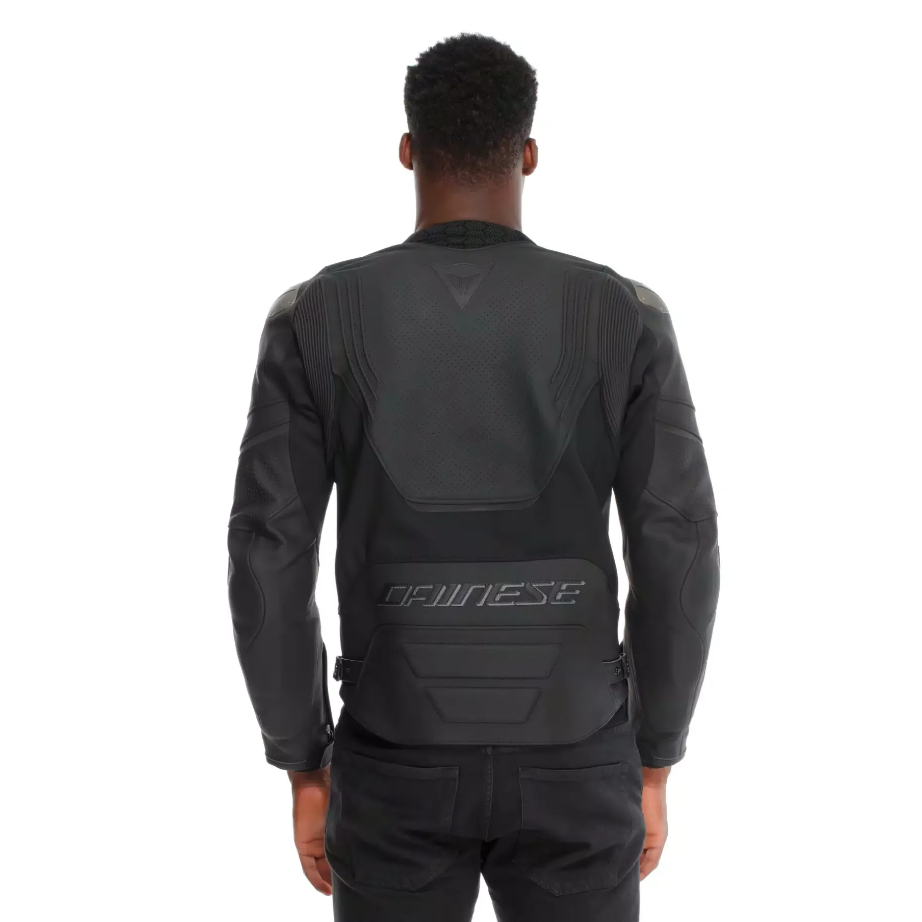RACING 5 - CHAQUETA MOTO DE CUERO PERFORADA HOMBRE