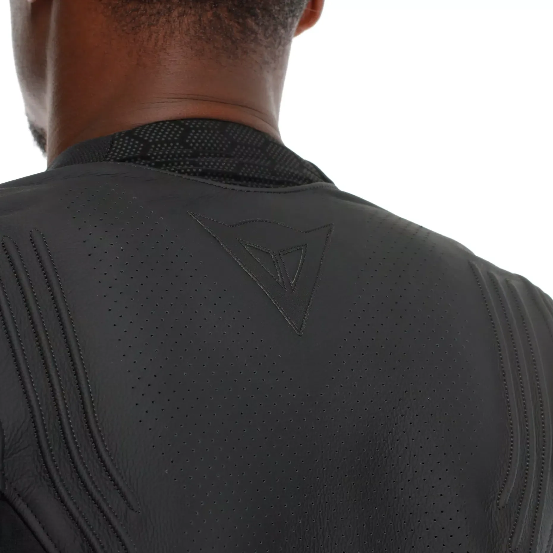 RACING 5 - CHAQUETA MOTO DE CUERO PERFORADA HOMBRE