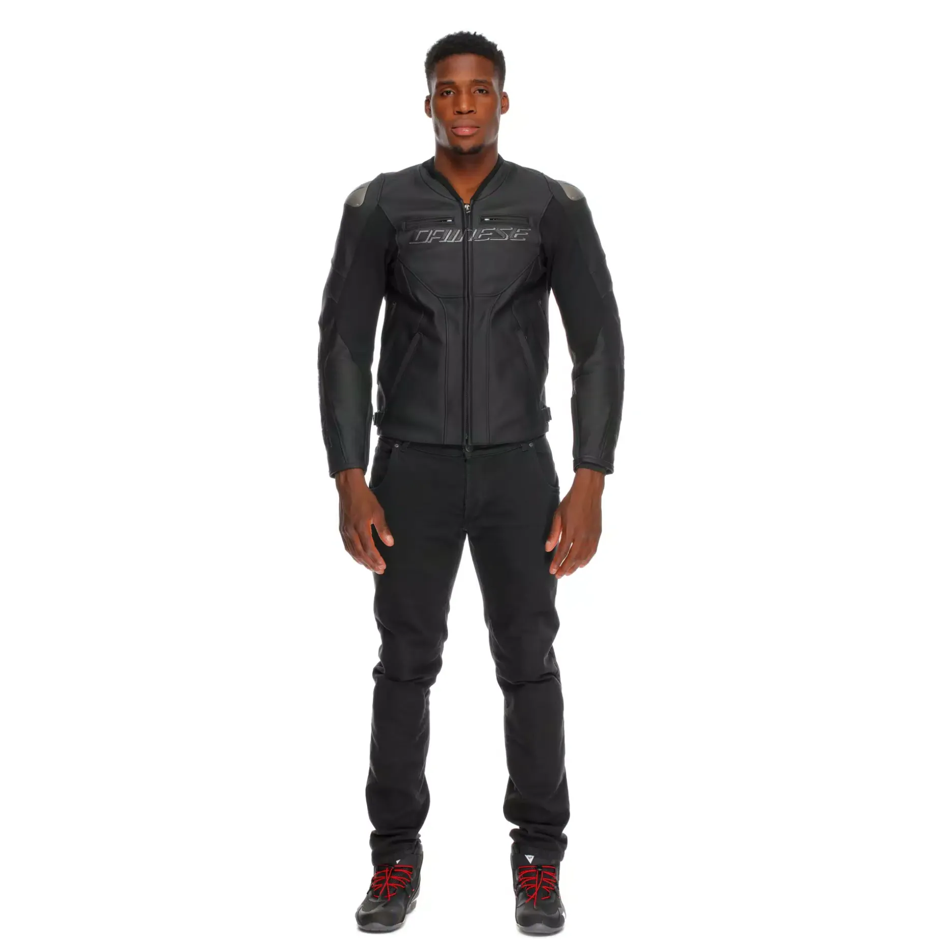 RACING 5 - CHAQUETA MOTO DE CUERO HOMBRE