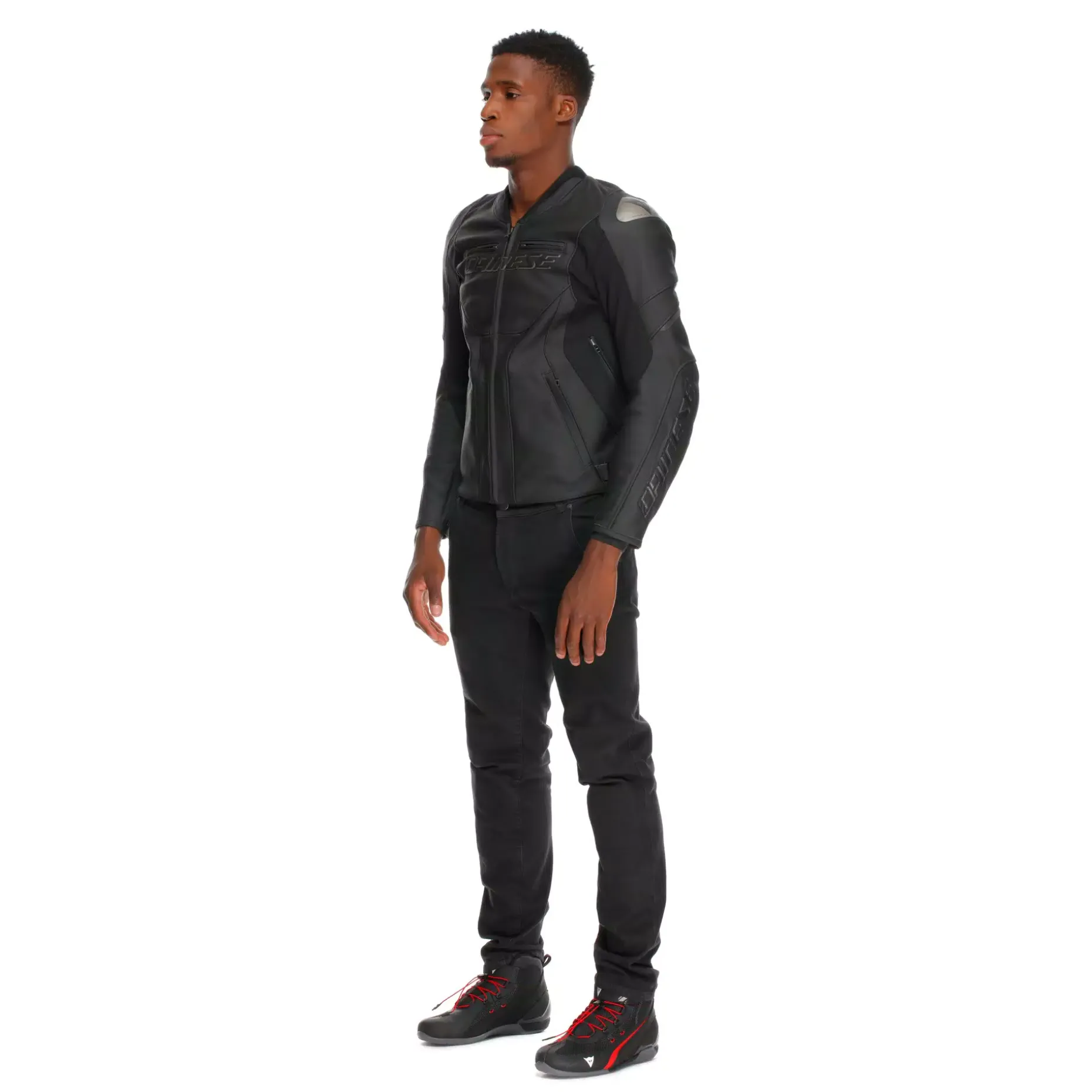 RACING 5 - CHAQUETA MOTO DE CUERO HOMBRE