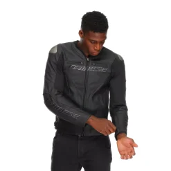 RACING 5 - CHAQUETA MOTO DE CUERO HOMBRE