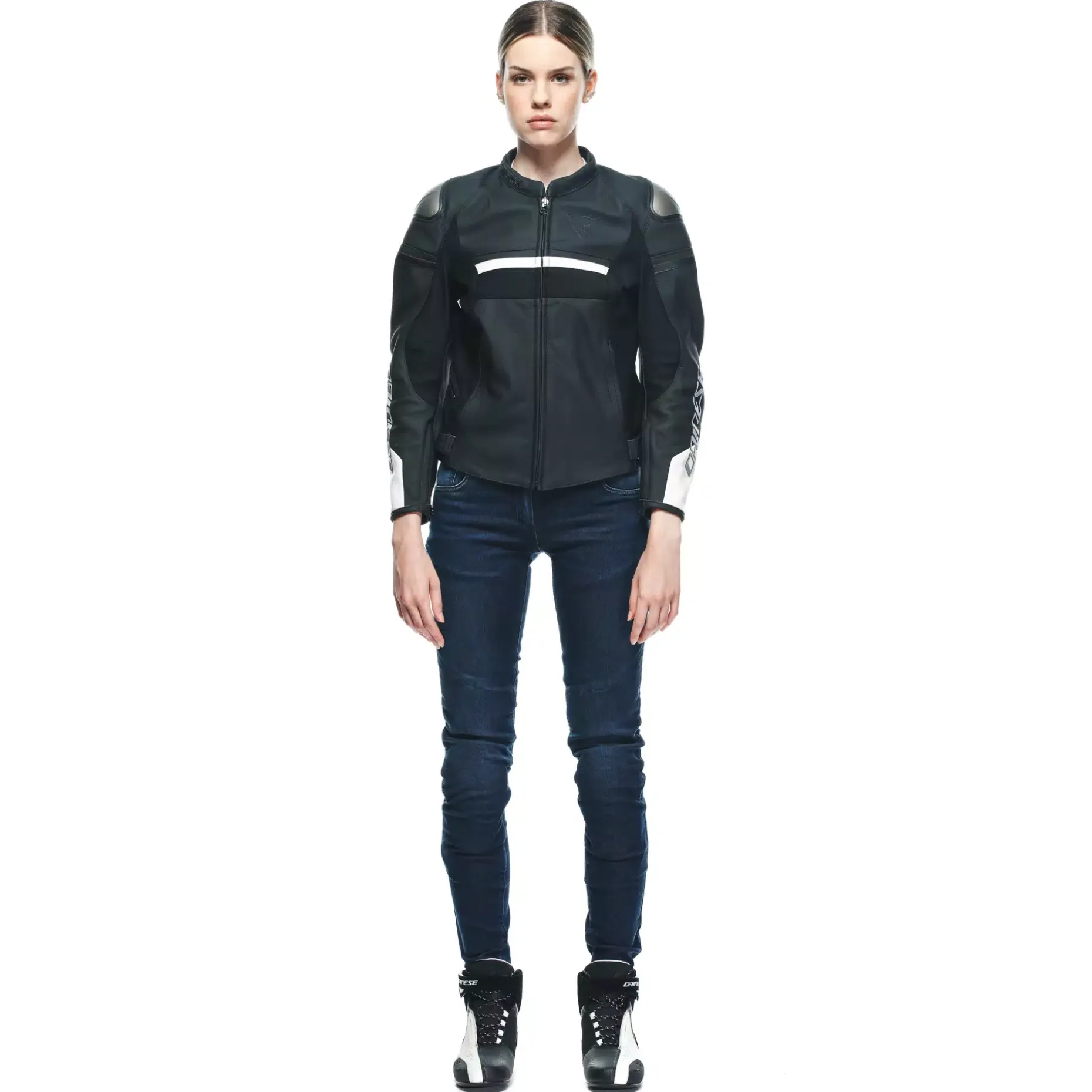 RAPIDA CHAQUETA DE CUERO MOTO MUJER