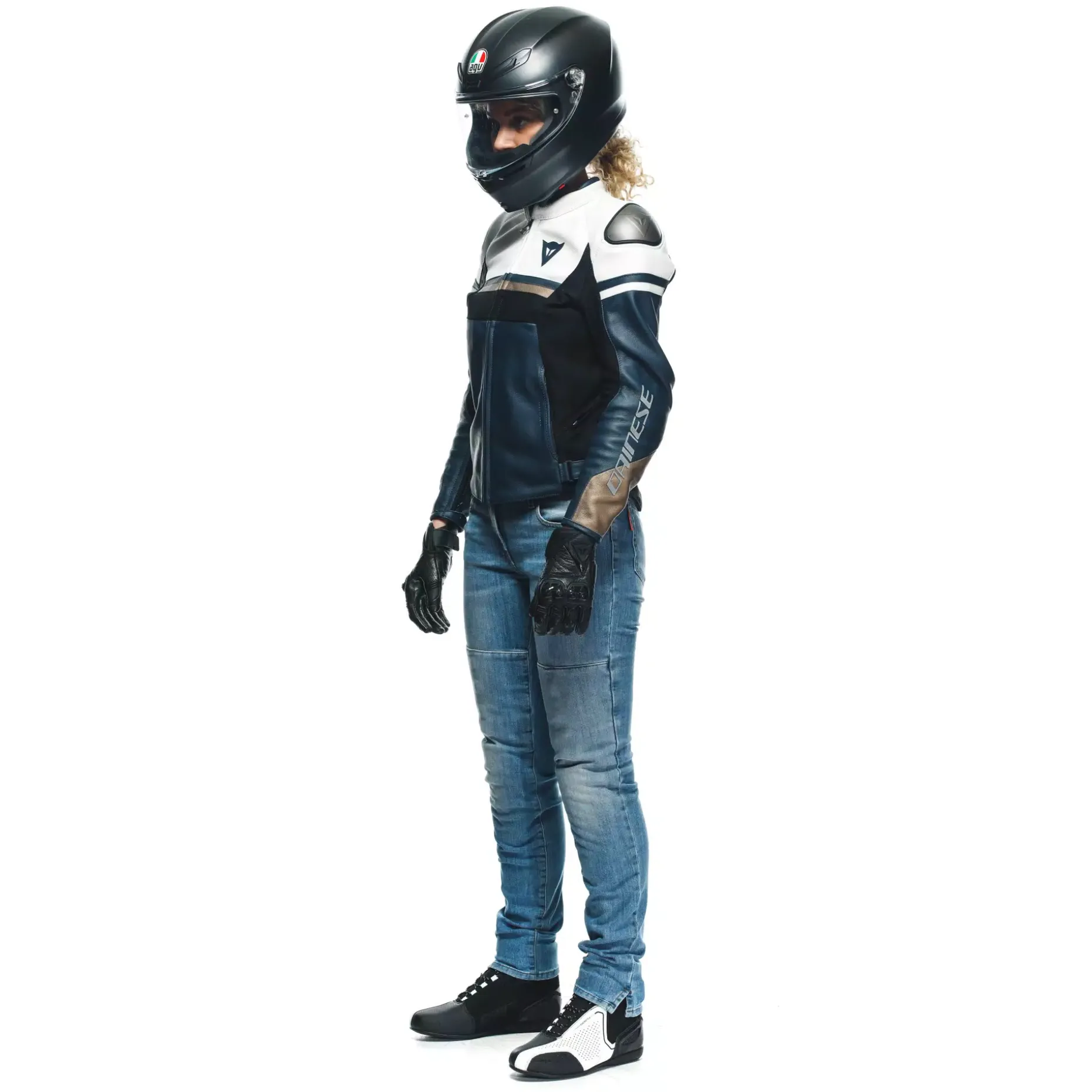 RAPIDA CHAQUETA DE CUERO MOTO MUJER