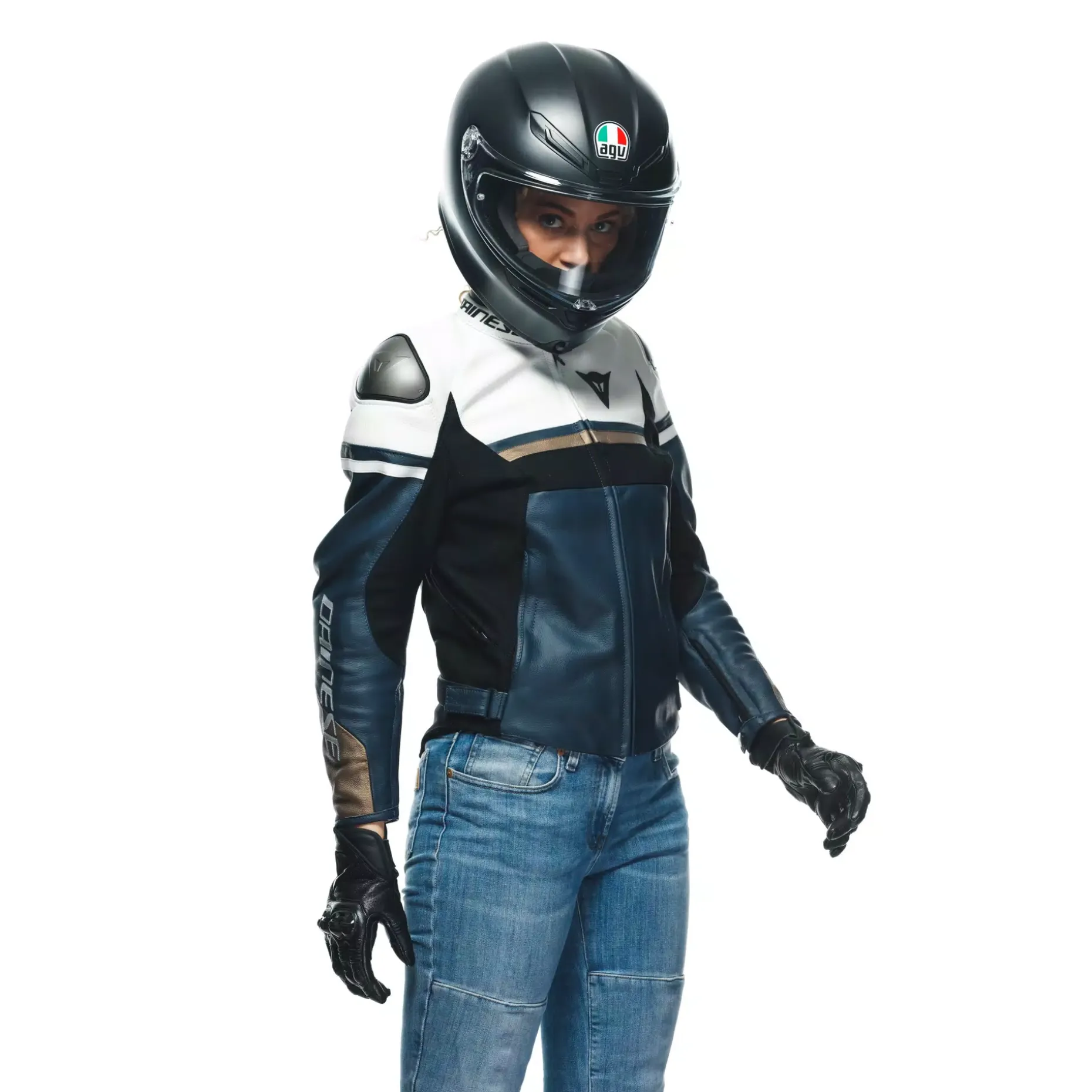 RAPIDA CHAQUETA DE CUERO MOTO MUJER
