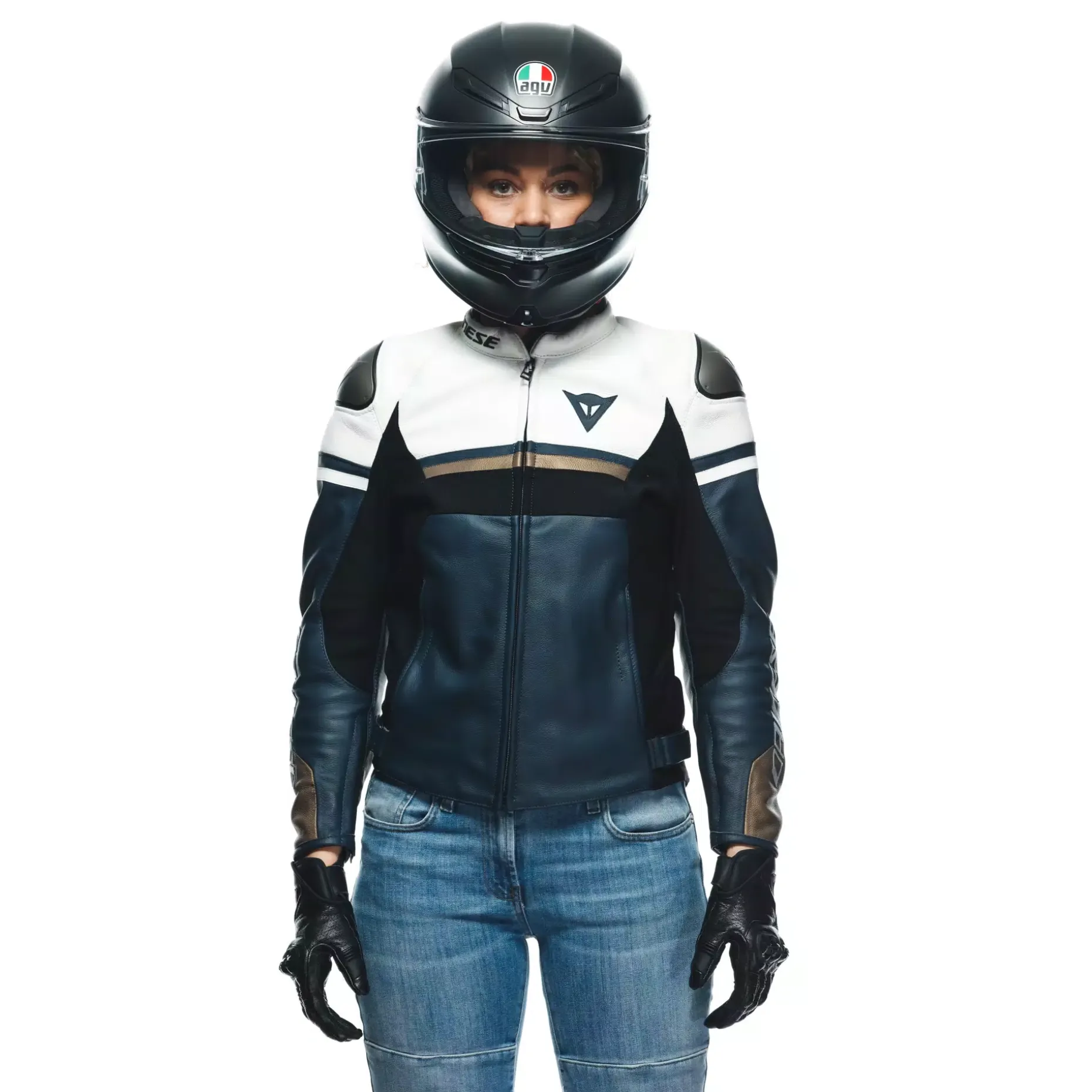 RAPIDA CHAQUETA DE CUERO MOTO MUJER