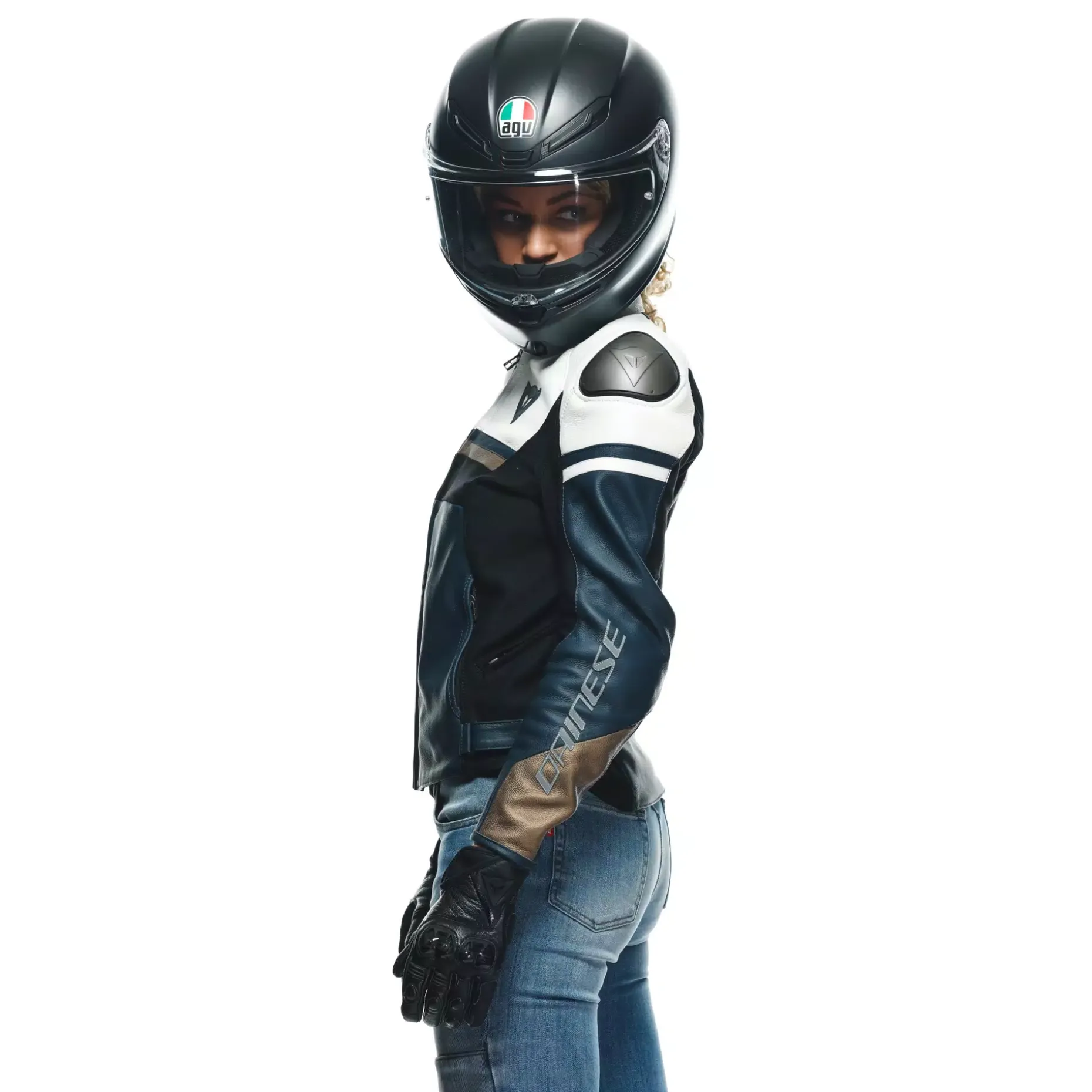 RAPIDA CHAQUETA DE CUERO MOTO MUJER