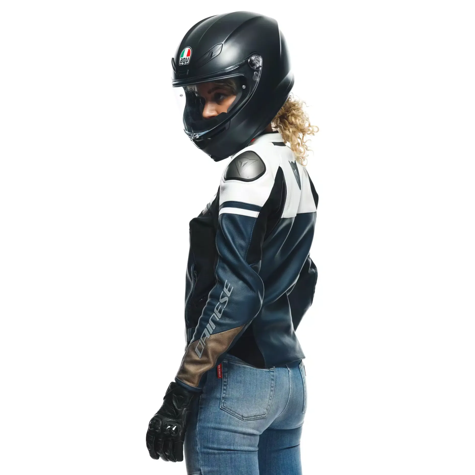 RAPIDA CHAQUETA DE CUERO MOTO MUJER