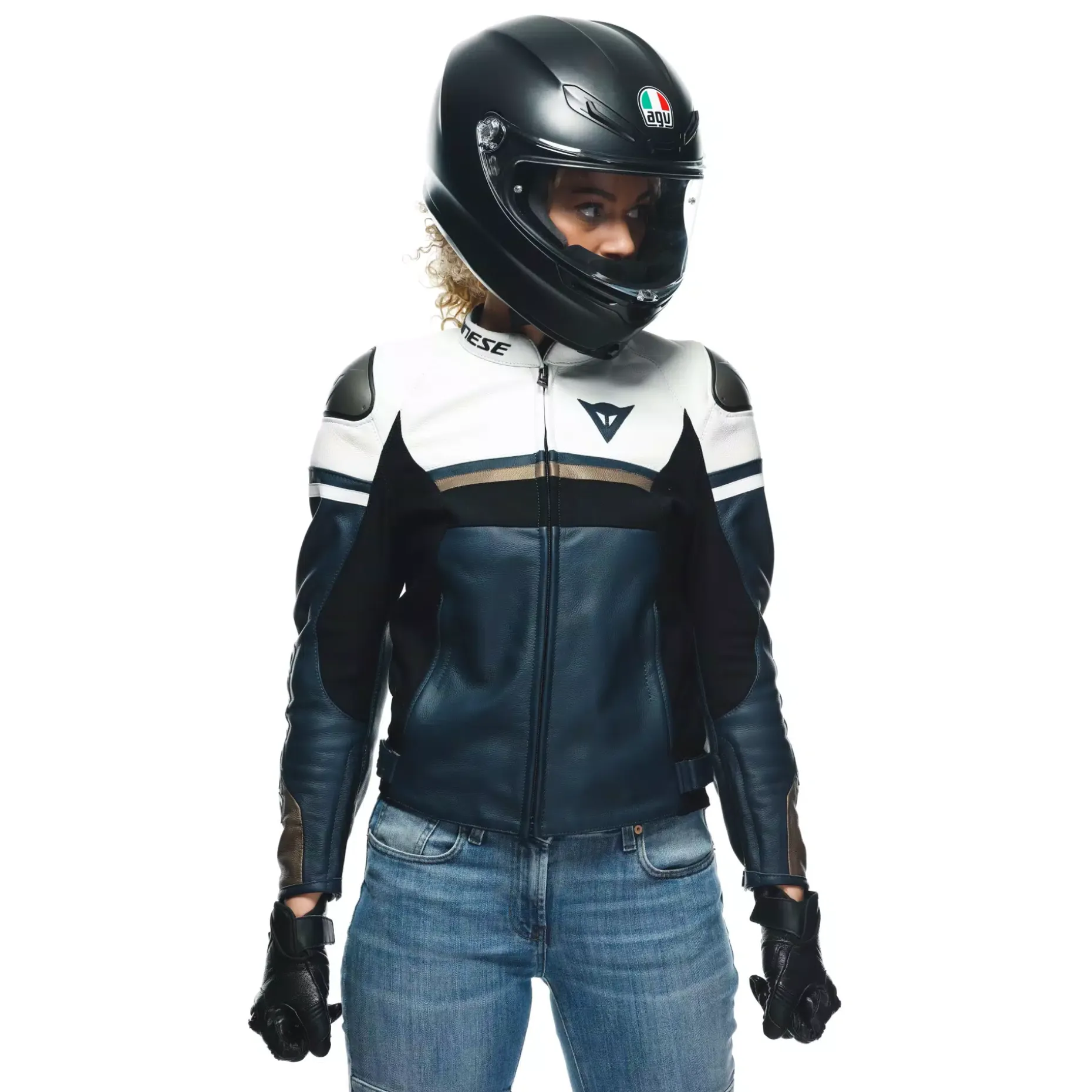 RAPIDA CHAQUETA DE CUERO MOTO MUJER