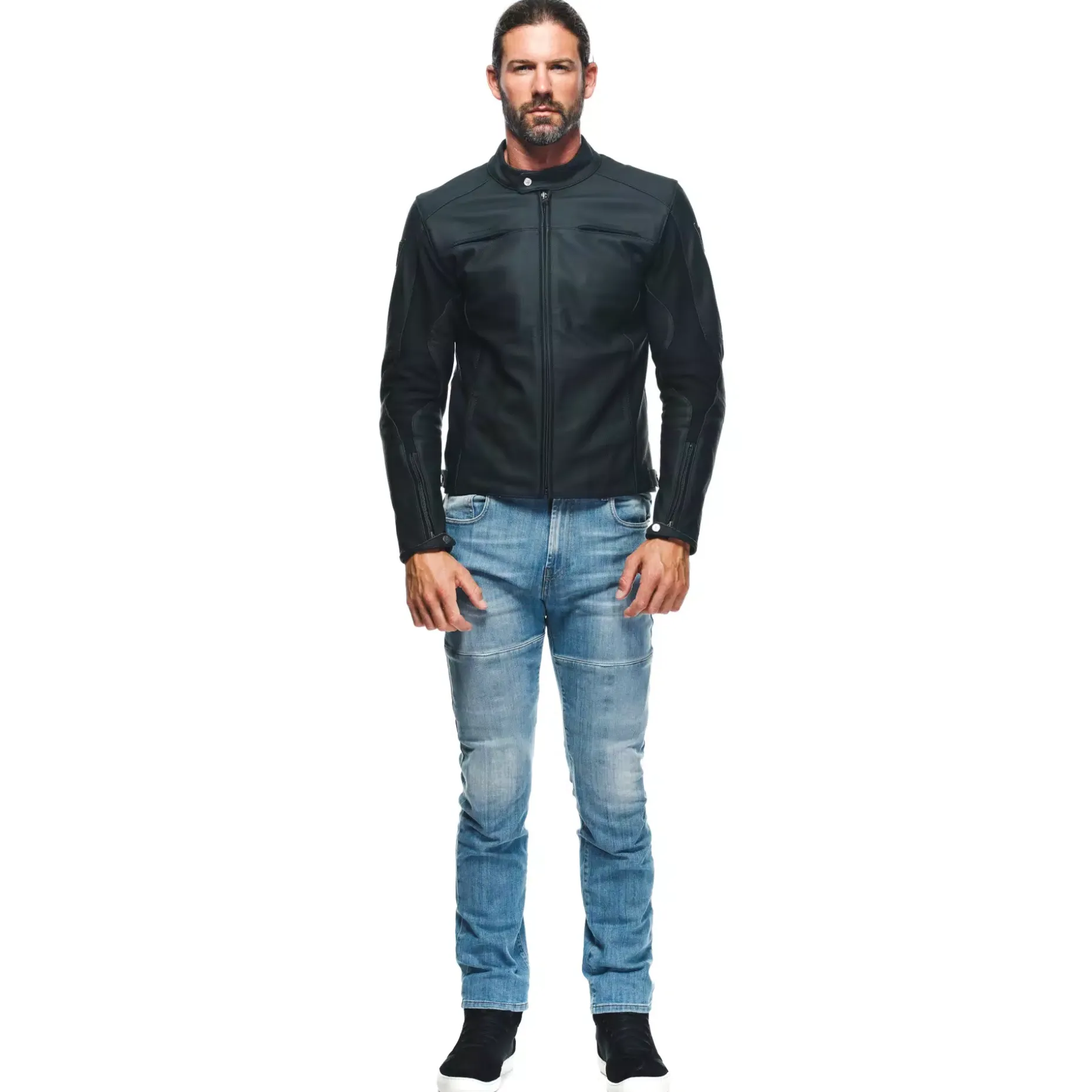 RAZON 2 CHAQUETA DE CUERO MOTO HOMBRE