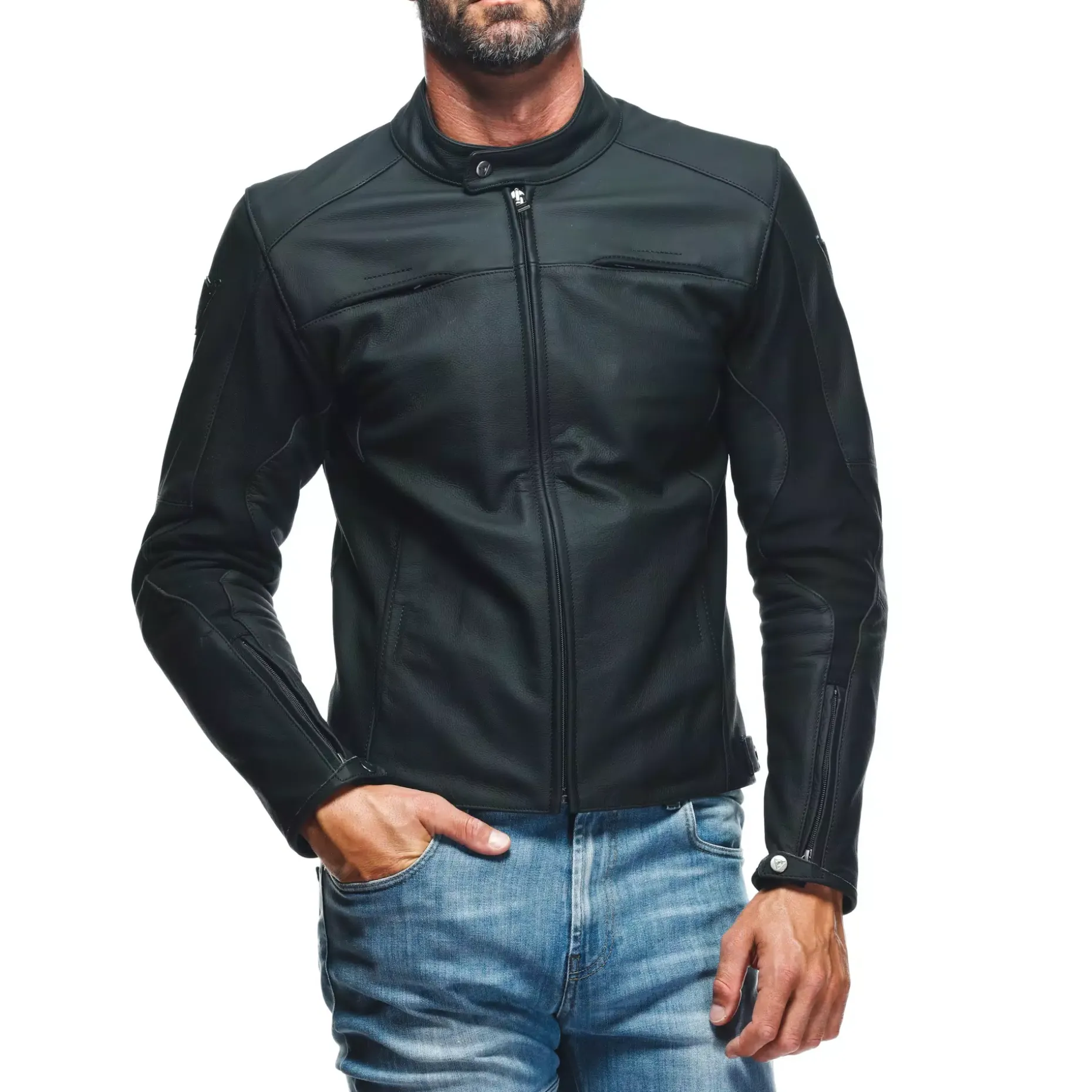 RAZON 2 CHAQUETA DE CUERO MOTO HOMBRE