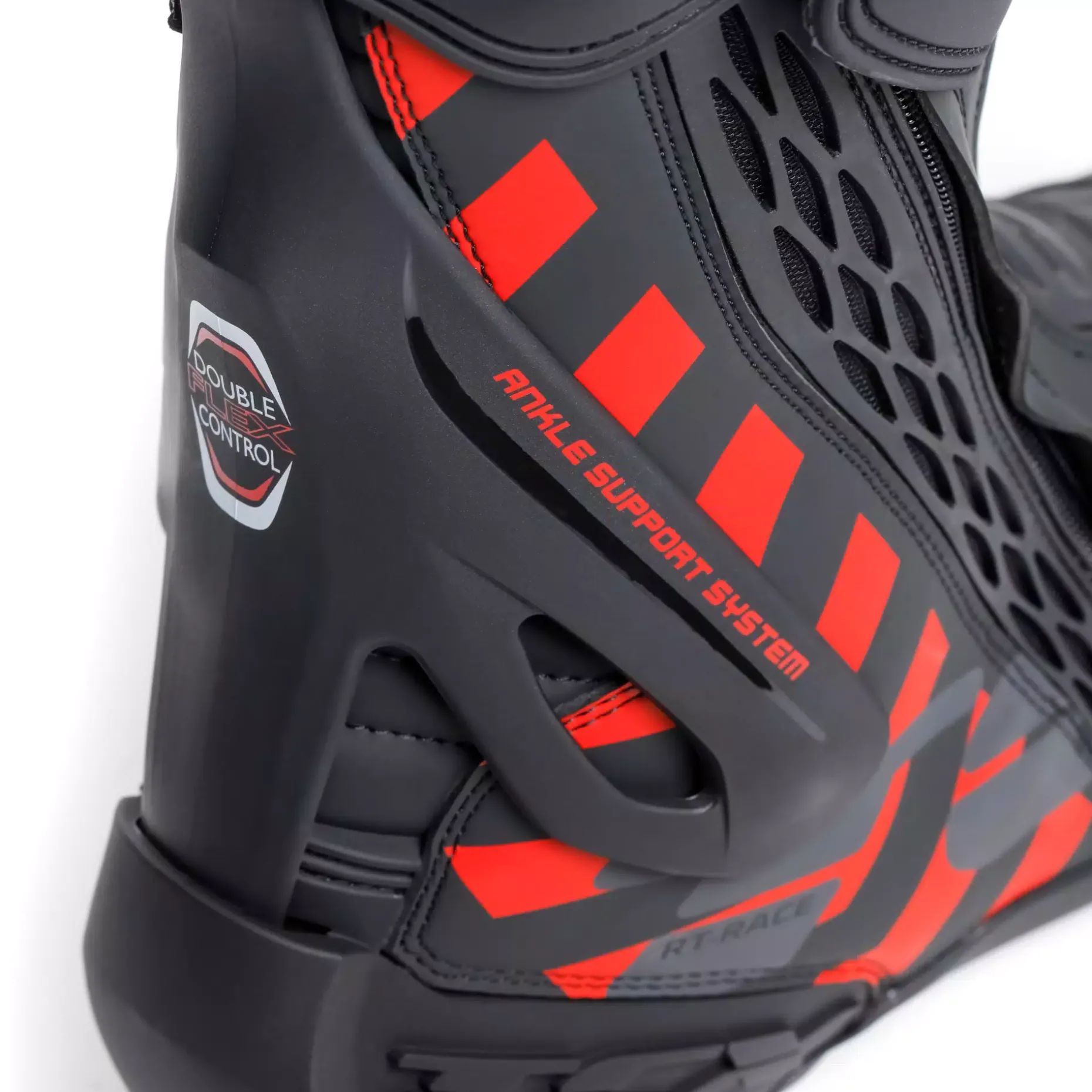 RT-RACE BOTAS MOTO HOMBRE - NEGRO/ROJO
