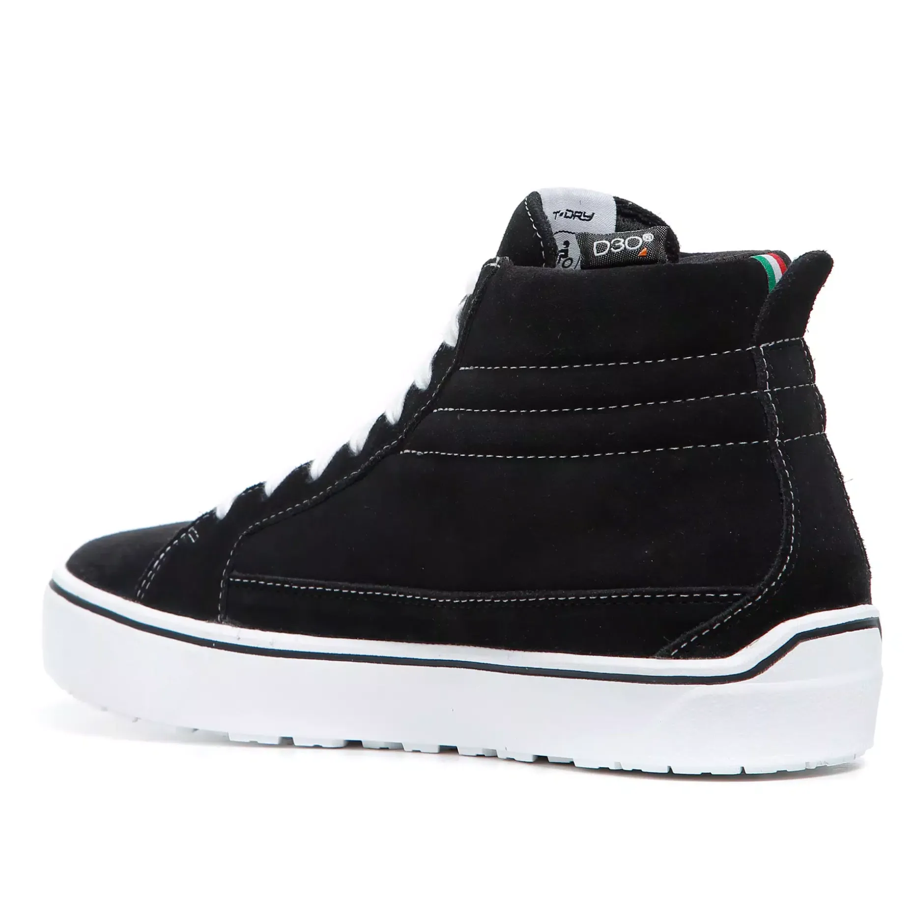 STREET 3 WP ZAPATO MOTO IMPERMEABLE HOMBRE - NEGRO/BLANCO