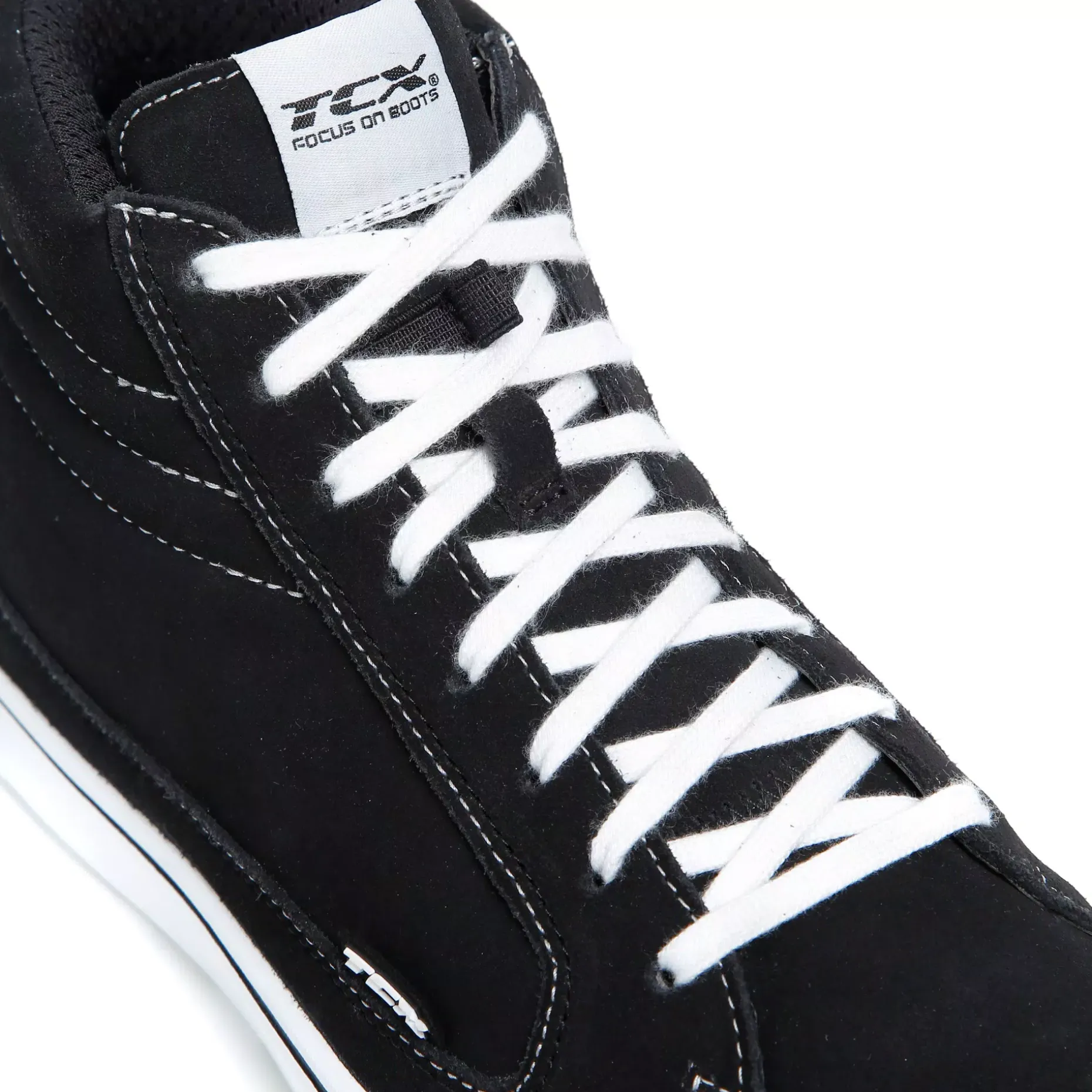 STREET 3 WP ZAPATO MOTO IMPERMEABLE HOMBRE - NEGRO/BLANCO
