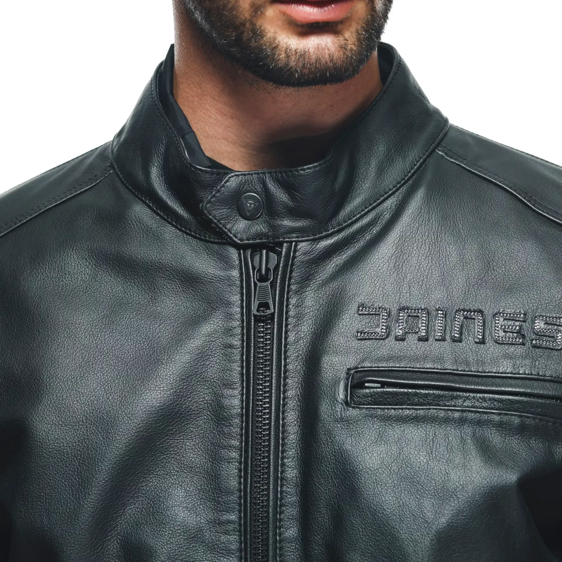 ZAURAX CHAQUETA DE CUERO MOTO HOMBRE