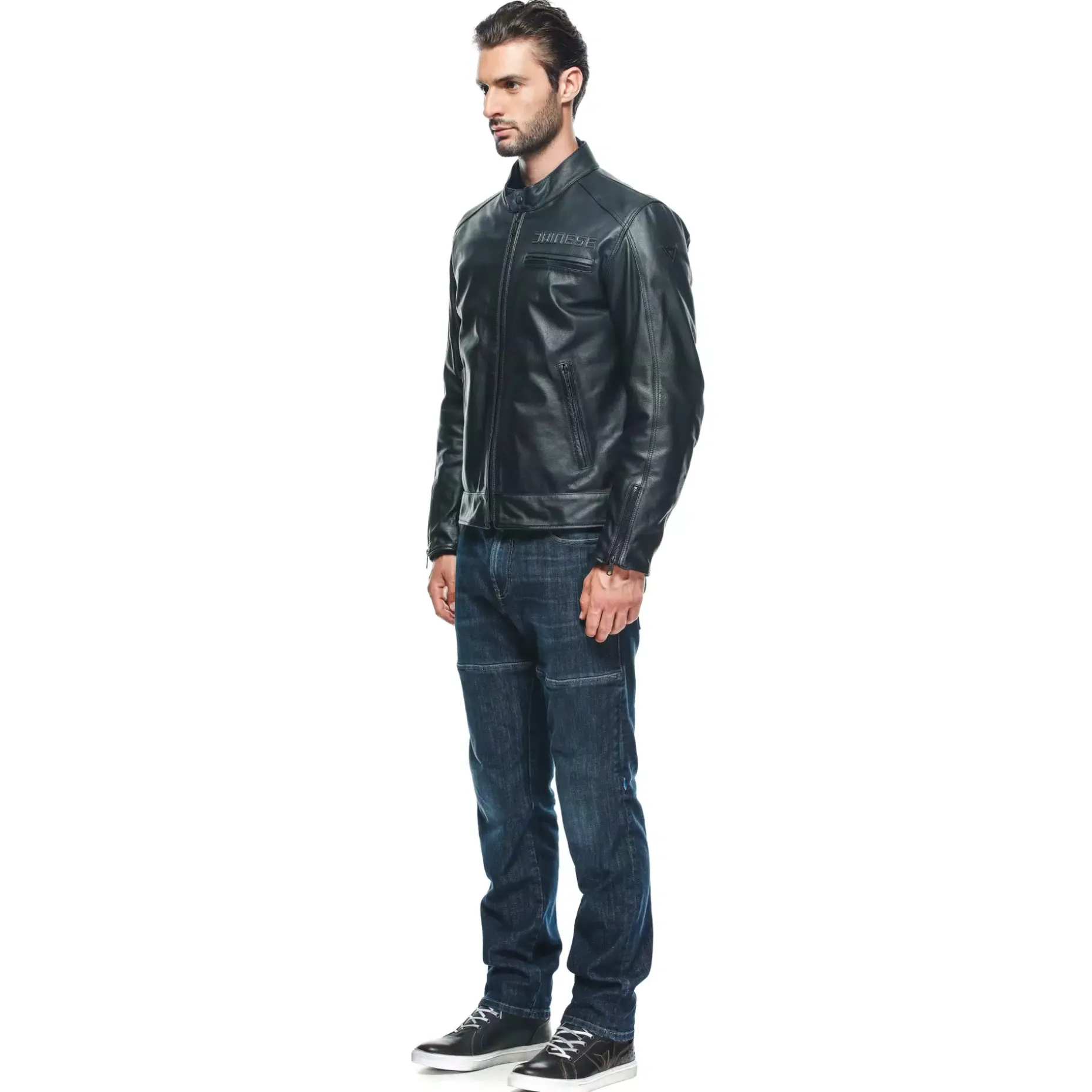 ZAURAX CHAQUETA DE CUERO MOTO HOMBRE