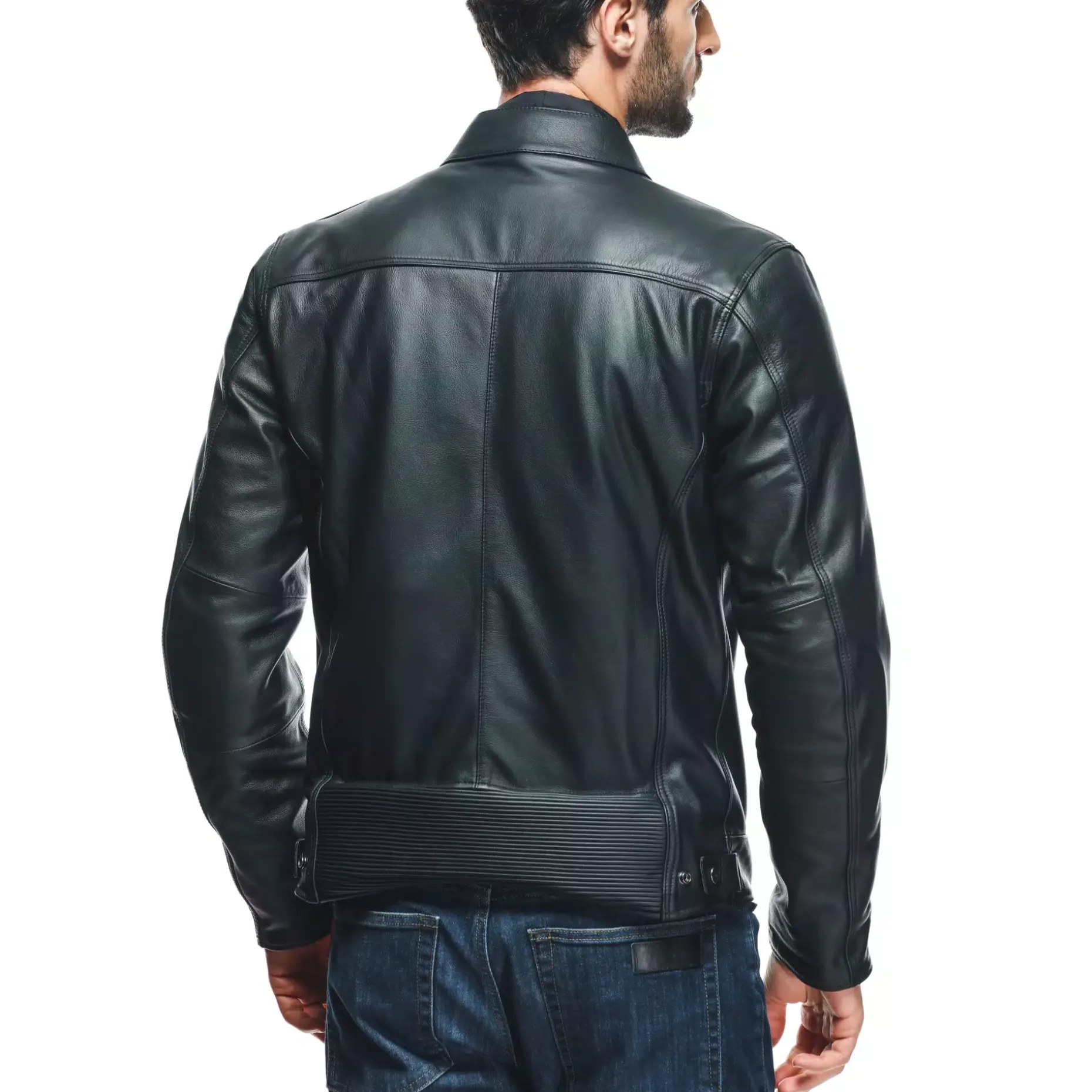 ZAURAX CHAQUETA DE CUERO MOTO HOMBRE
